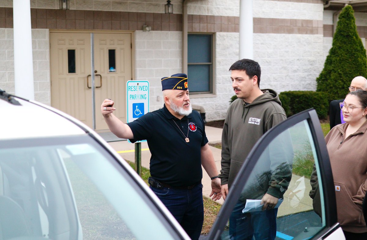 PADMVA's tweet photo. Today, we were reminded once again of the incredible strength of our Pennsylvania National Guard community. This holiday season, our Soldier & Family Readiness team has been working closely with a Soldier and their family who were facing significant financial challenges—most urgently, the need for a reliable vehicle to keep their household moving forward.
SGT Christopher Lizotte, currently serves with the PA Army National Guard. He’s been in the service for 8 years and recently came home from a deployment to the Horn of Africa.
This afternoon, we learned that help was already on the way. Thanks to the generosity and kindness of the Pennsylvania Masons, including Muncy Lodge No 299 F&AM, Richard Vaux Brotherhood Lodge No.126, Jerusalem Lodge No. 508, and the The Grand Lodge of Pennsylvania, F & AM, this family will receive a donated van, car seats, and essential items such as diapers and groceries. Additional thanks to the American Legion Post 834, Veterans Brotherhood, Lycoming County Helping Our Warriors, and Cribs for Kids® National Infant Safe Sleep Initiative, who are providing the convertible car seats so the family will never have to worry about replacing them as their children grow.
This is what it means to take care of our own. When a Soldier, Airmen or family is in need, this community answers the call without hesitation. To every organization and individual who played a part in making this possible: thank you for demonstrating compassion, service, and the true meaning of the holiday season.