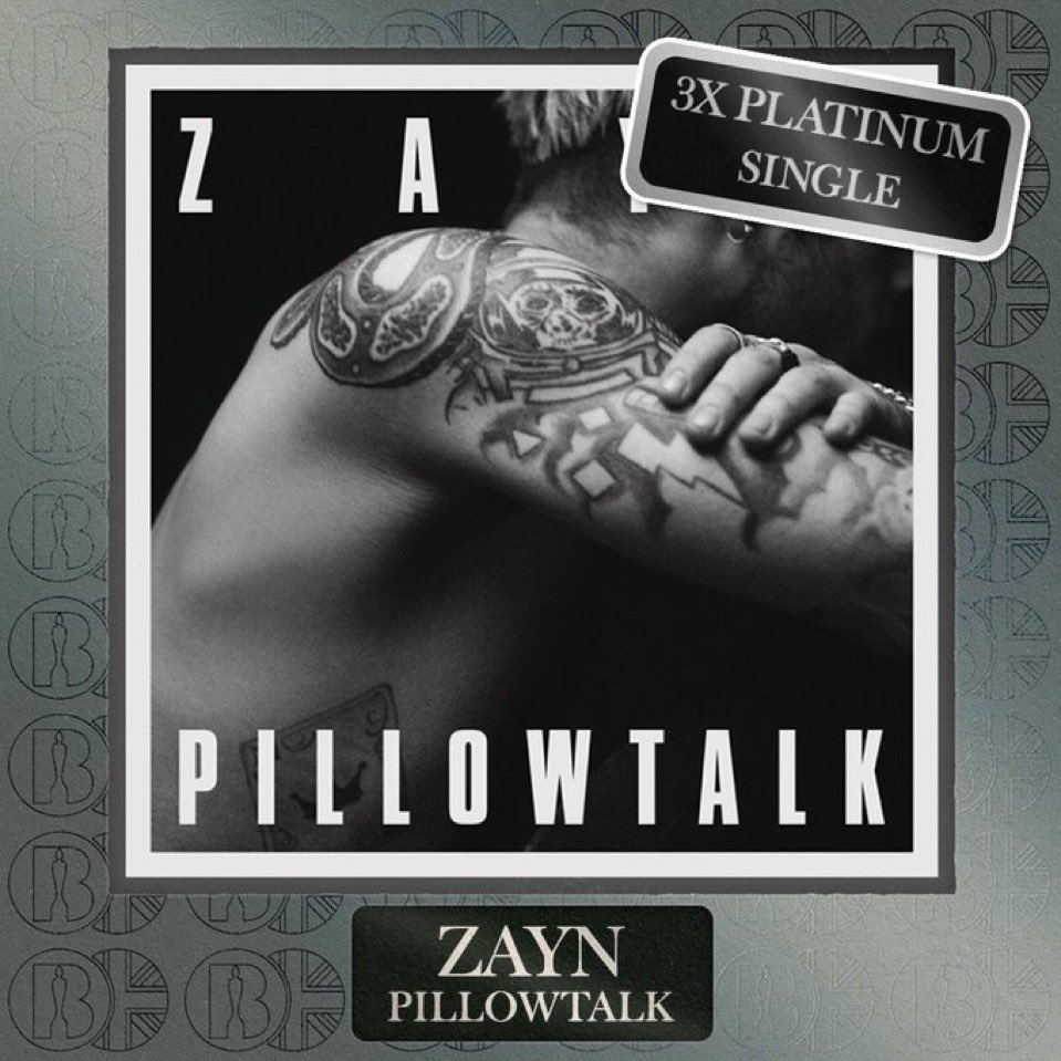 Zayn’s debut single PILLOWTALK is now #BRITcertified 3x Platinum - huge congratulations to <a href="/zaynmalik/">zayn</a> 🎉