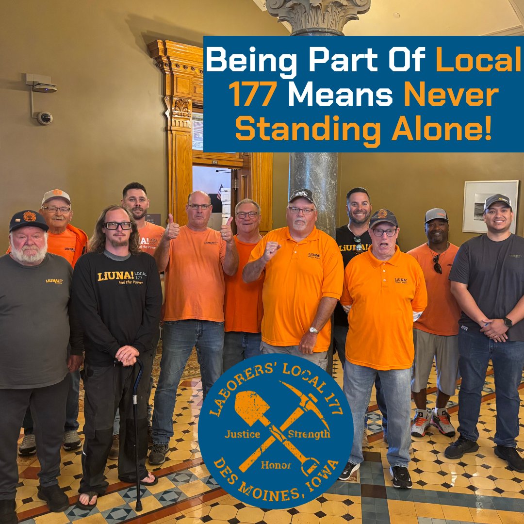 LiUNALocal177's tweet image. Being part of Local 177 means never standing alone. We lift each other up—on and off the job. laborers177.com/careers #laborersrising
