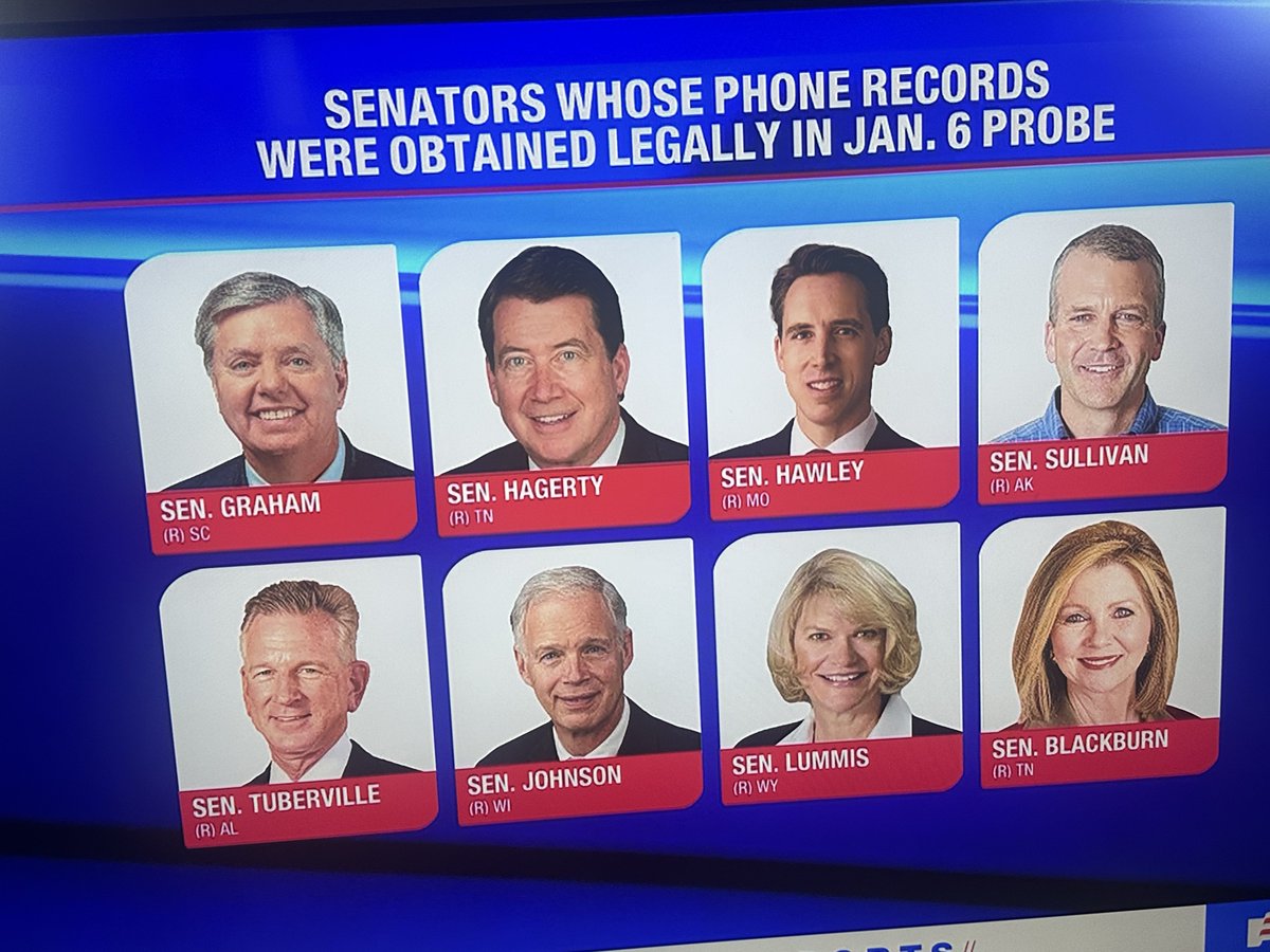 All of these Republicans assisted in a party wide coup plot that ended in an insurrection some of them literally ran away from.