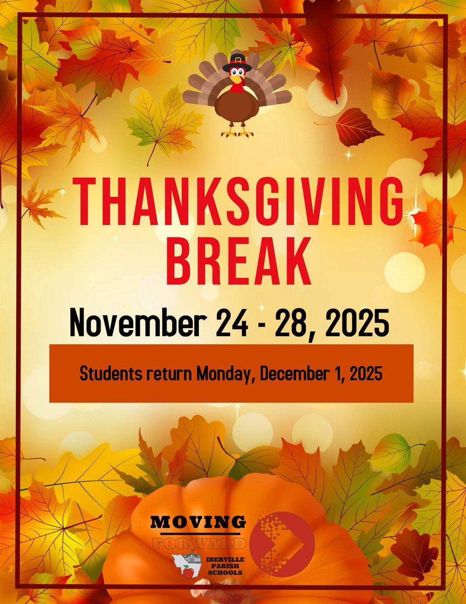 We are grateful for our amazing students, staff, and community. Have a wonderful and relaxing Thanksgiving Break!