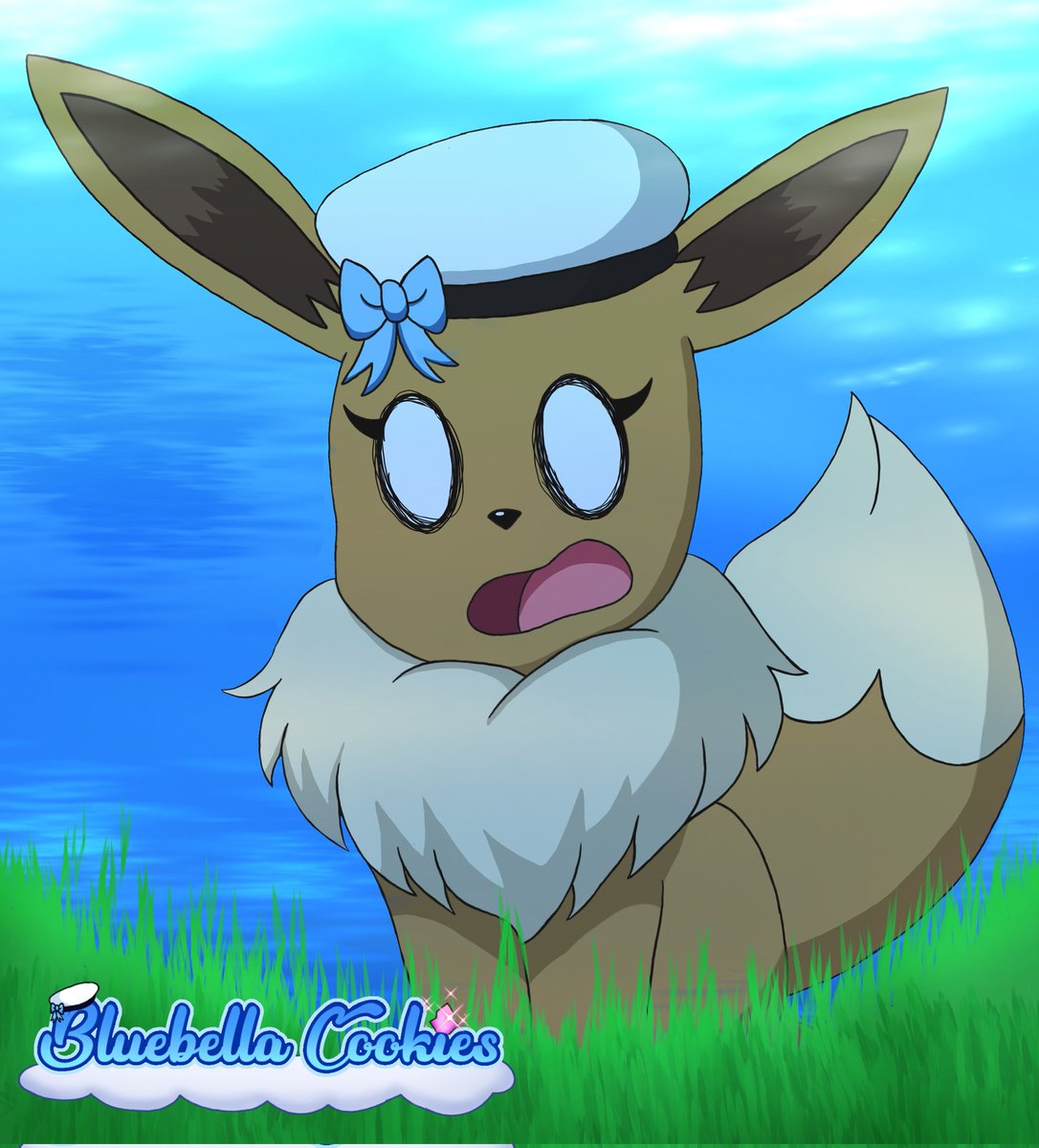Didn't know it was Eevee day lmao. Uhh here's an old drawing of my oc becoming an Eevee Pokémon Mystery Dungeon style. #Eevee #drawing #art