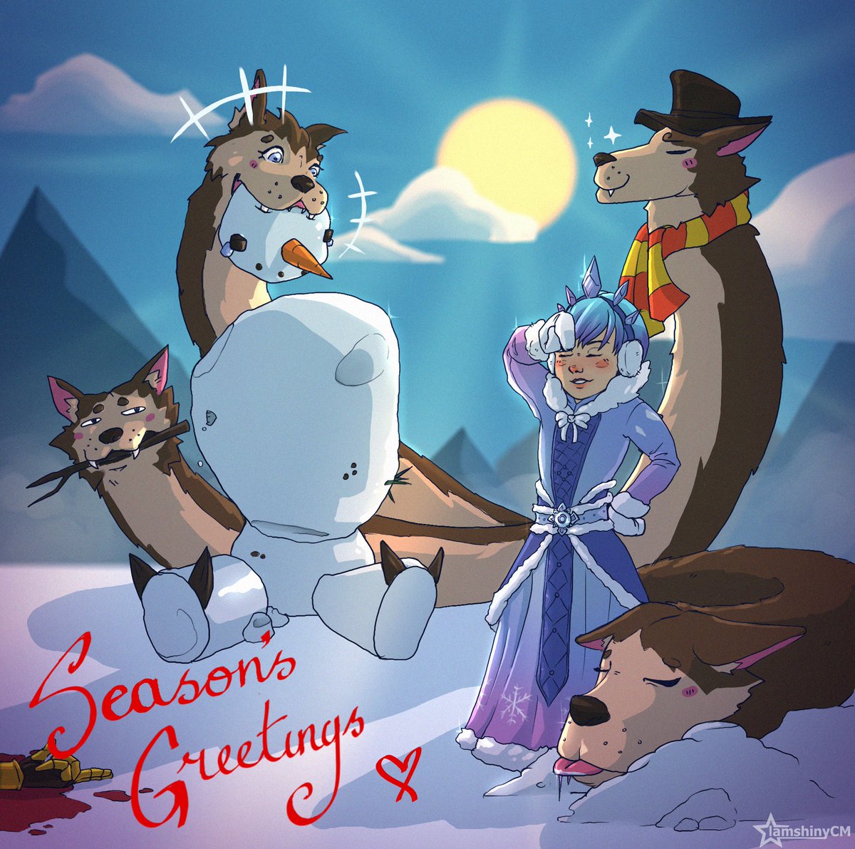 IamshinyCM's tweet image. Scylla's snow day for the Yulefest art contest!! ❄️🎄
#Art #SMITE #SMITE2 #SMITEart #Illustration
@SMITEGame