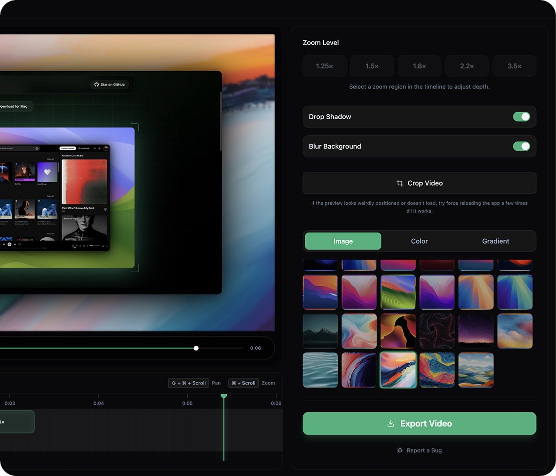jaywcjlove's tweet image. OpenScreen：免费的开源的 Screen Studio 替代方案，用来制作精美的产品演示。 @sidious_man

👉 github.com/siddharthvadde…