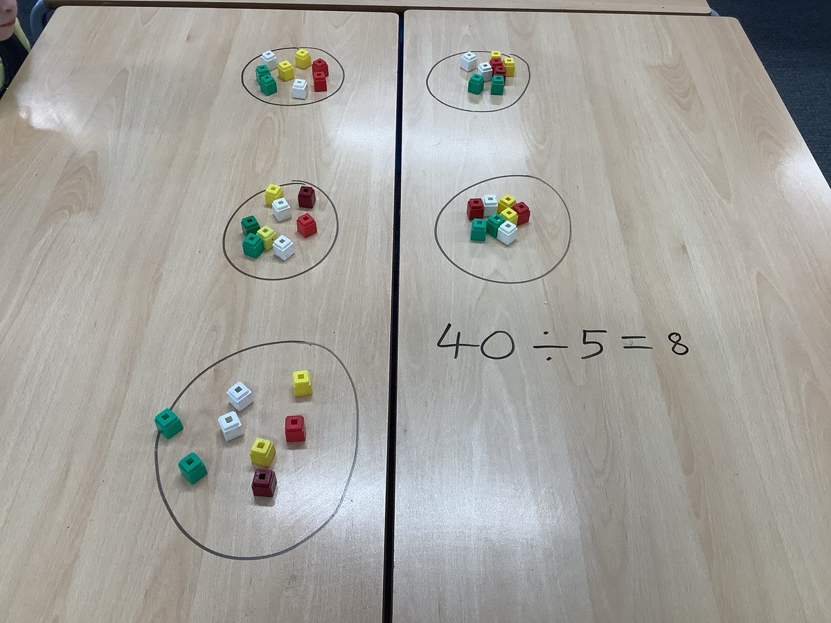 LancotSchool's tweet image. Today our Year 3s became masters of grouping and sharing! 🎉 Using hands-on cubes, they explored division by physically creating equal groups and splitting numbers. Fantastic to see them build their understanding of this key maths concept! 🔢✨ #MathsInAction #Year3