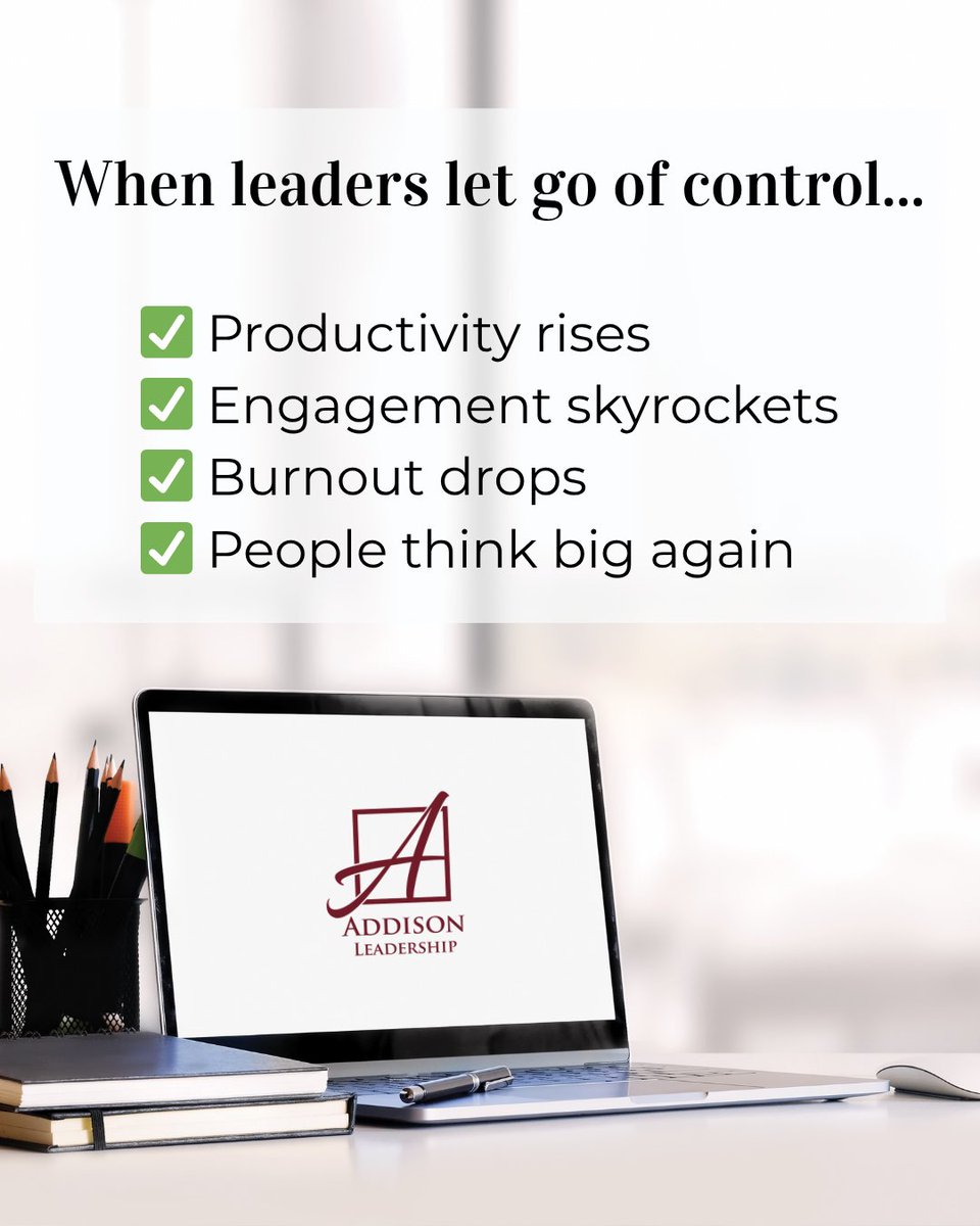 JohnAddisonGA's tweet image. Delegation isn’t abandoning responsibility; it’s developing leaders. When you stop managing every detail, your team starts acting like owners. That’s not losing control; that’s building legacy.
Read the blog: loom.ly/pKSYFqI