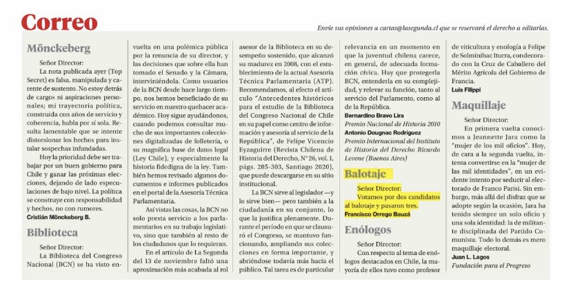 La Biblioteca del Congreso Nacional <a href="/bcnchile/">Biblioteca del Congreso Nacional de Chile</a> en opinión de dos maestros de la historia del derecho, uno de ellos, un Premio Nacional de Historia, y el otro de un premio internacional en materia indiana. <a href="/Senado_Chile/">Senado Chile</a> <a href="/Camara_cl/">Diputadas y Diputados de Chile</a>