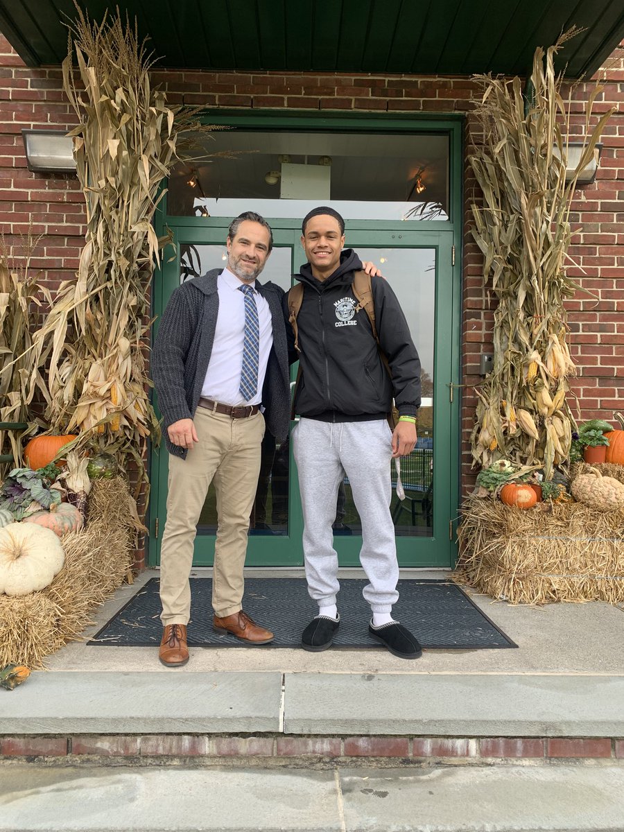 Great visit today from Javon Wood <a href="/STP_Eagles/">Coach Mark DeCristoforo</a> <a href="/StPetersBoysHS/">St. Peter's Boys High School</a> 

One of our top graduates from 25’ on break from Maritime.  Good to have him back on campus. 

Live Jesus in our Hearts ….. Forever!!!