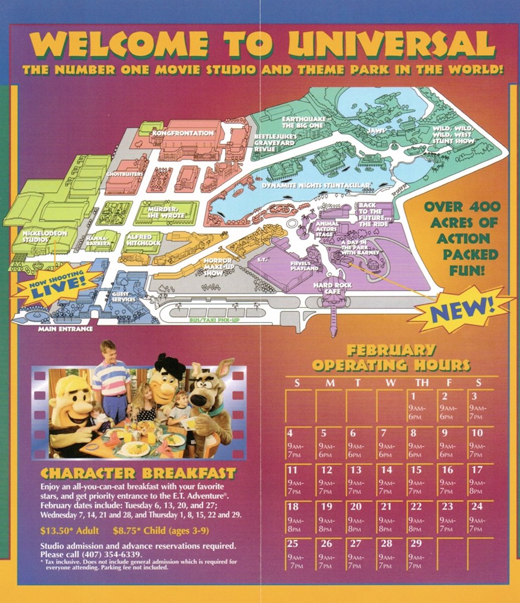 robbloomcw's tweet image. The character breakfast looks like fun. #universalstudios #90s