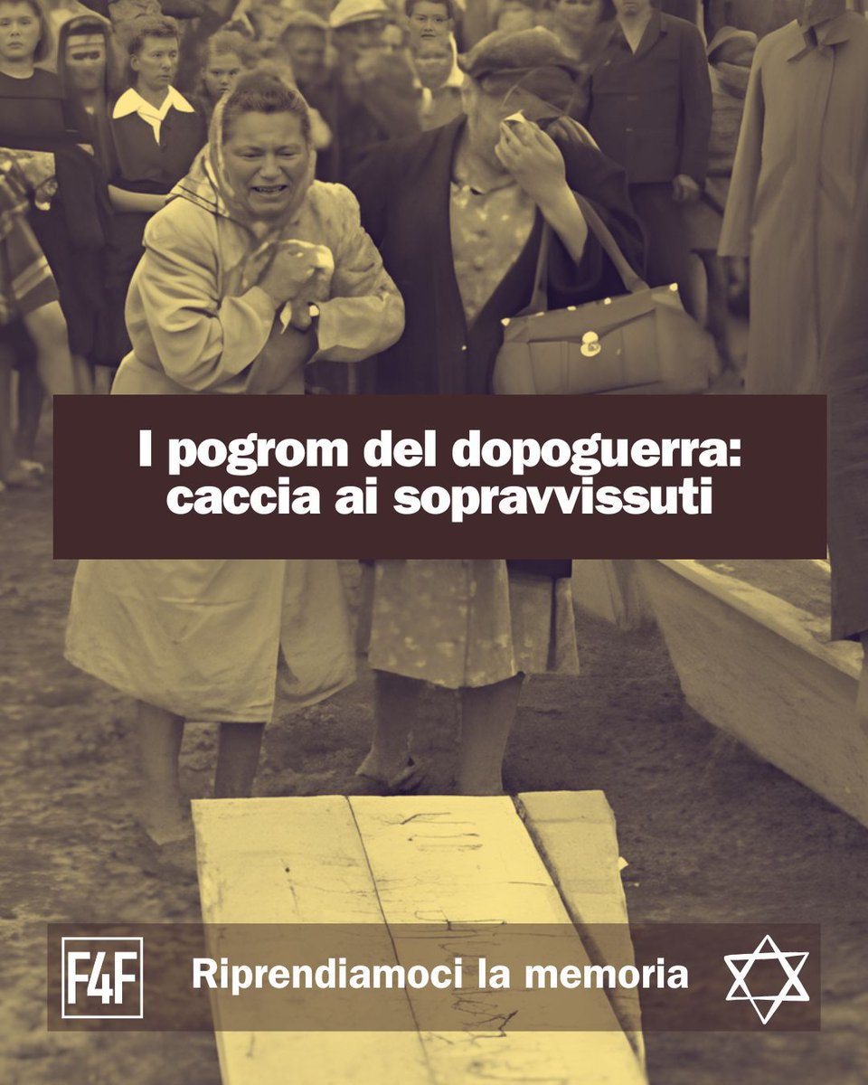 Free4futur99001's tweet image. Il 1946: l’anno dimenticato della violenza antiebraica 

Nel 1946, l’Europa avrebbe dovuto essere il continente della ricostruzione.
Per gli ebrei sopravvissuti alla Shoah, fu invece l’anno in cui l’antisemitismo riemerse in modo sistematico e documentato. Non si trattò di…