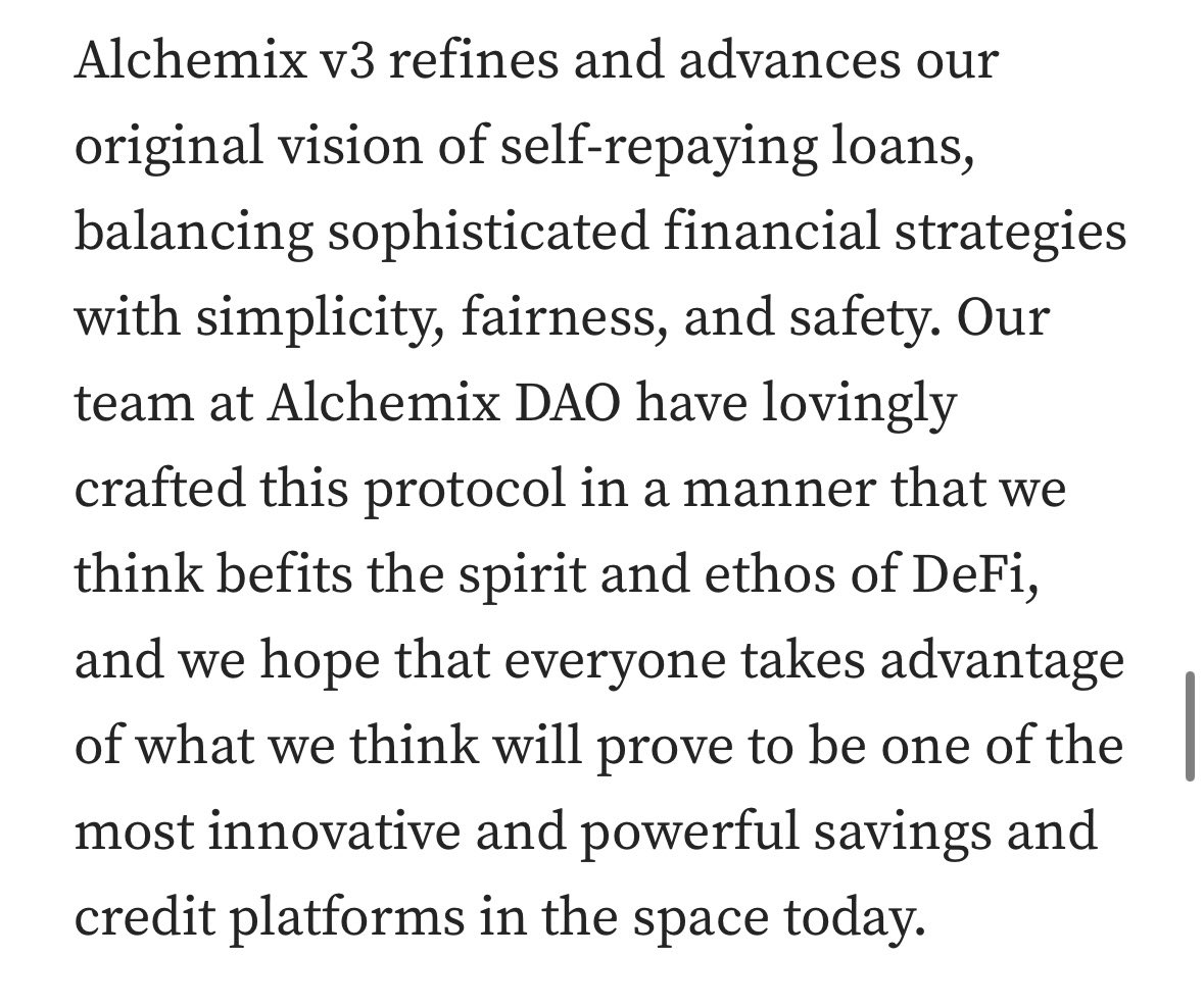 Itisretro's tweet image. Alchemix v3  $ALCX 🔮

• Up to 90% LTV — unlock more value from your assets
• Self-repaying loans — keep exposure, no forced liquidations
• New Meta-Yield Token (MYT) streamlines and boosts yield
• Stronger peg stability with improved redemption mechanics
• A unified…