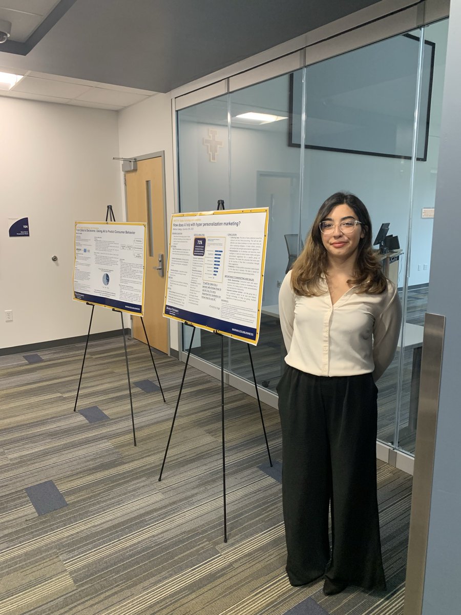 MarianUBusiness's tweet image. Great recap of the AI poster board presentation from the Sales Technology and Analytics class! 🙌 Huge thanks to Dr. Lori Rumreich and congrats to Colin Guy and Jake Dunn for taking home the win! 🎉 #AI #SalesTech #MarianUniversity #Business 🚀