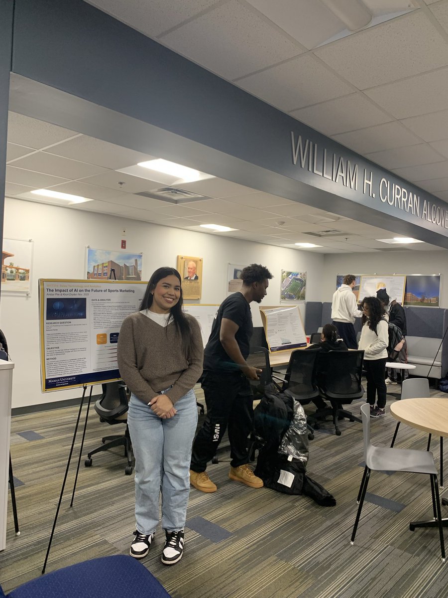 MarianUBusiness's tweet image. Great recap of the AI poster board presentation from the Sales Technology and Analytics class! 🙌 Huge thanks to Dr. Lori Rumreich and congrats to Colin Guy and Jake Dunn for taking home the win! 🎉 #AI #SalesTech #MarianUniversity #Business 🚀