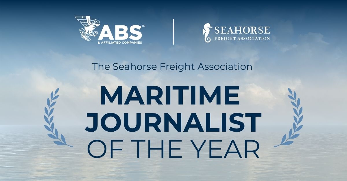 The value of trusted journalism in the #maritime sector has never been greater. That’s why we’re proud to sponsor the ABS Maritime Journalist of the Year at this year’s Seahorse Freight Association Journalist Awards.

seahorseclub.co.uk/seahorse/annua…

Good luck to all the journalists in
