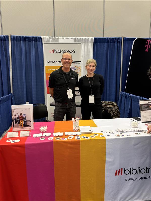 BibliothecaX's tweet image. Three great days in Cleveland at OLC 2025.

Molly Haines and Don Jannazzo met with librarians from rural branches to large urban systems across Ohio to discuss workflows, community needs, and where self-service fits in.

Thanks to everyone who stopped by! #OLC2025 #OhioLibraries