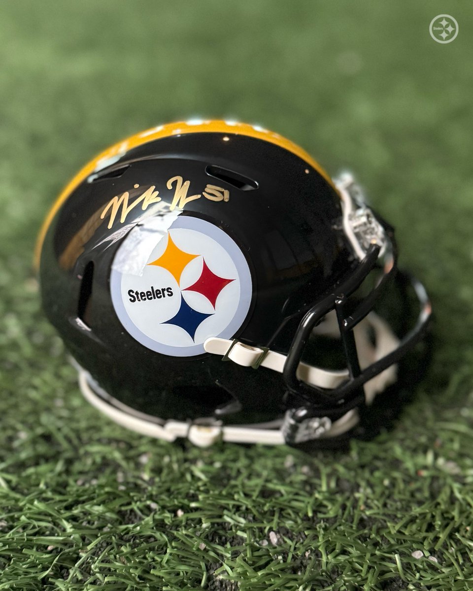 steelers's tweet image. Who wants this @nickherbig_ signed mini helmet? 👀

RP for your chance to win!
