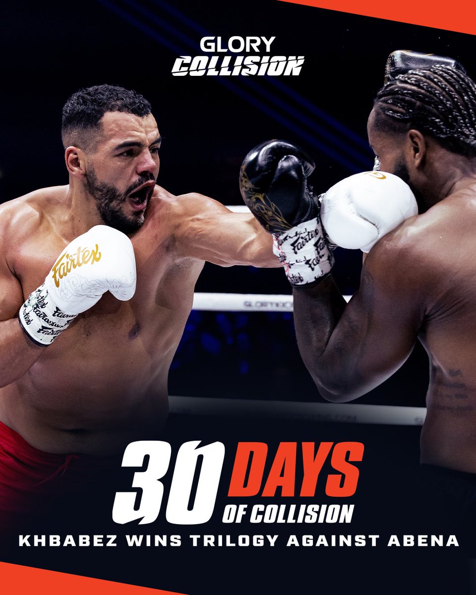 GLORY_WS's tweet photo. #30DaysofCOLLISION Moment 9: Tarik Khbabez wins the trilogy against Donegi Abena at #COLLISION7.

Join us as we highlight daily the moments that made the COLLISION series one of the most anticipated in all of combat sports on our way to #COLLISION8 https://t.co/N56JV7FtkB