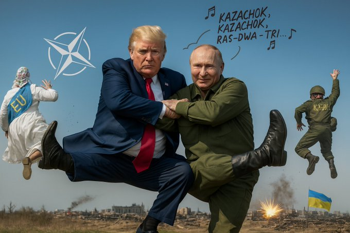 codemonks_post's tweet image. Das 4-D-Schach geht in die Endrunde.

Sie hätten nach #Alaska annehmen sollen. Alle Toten seitdem haben nichts geändert.

Reporter: &apos;Wird die #Ukraine die im Krieg verlorenen Gebiete aufgeben müssen? Den gesamten Donbass?&apos;

Trump: &apos;Ja. Sie werden sowieso verlieren.&apos;