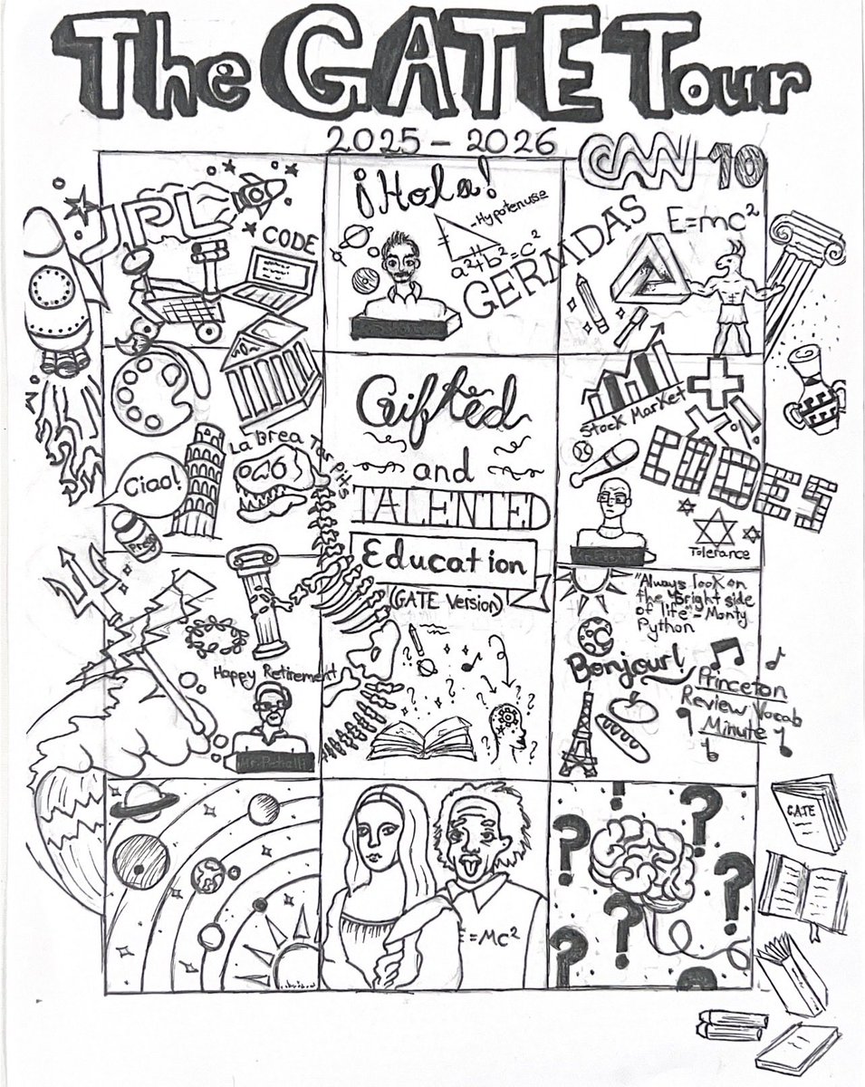 Saavya—formerly a Reagan Patriot and now a Warren Wildcat—is presented with this year’s GATE T-shirt, which she designed herself.