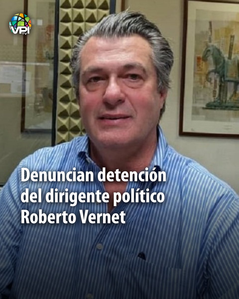 🇻🇪 El Comité de DD. HH. de Vente Venezuela denunció que Roberto Vernet, dirigente del partido Gente en Carabobo, fue secuestrado este #21Nov por funcionarios del régimen. Tras la excarcelación de su compañero Noel Álvarez, la persecución del Servicio Bolivariano de Inteligencia