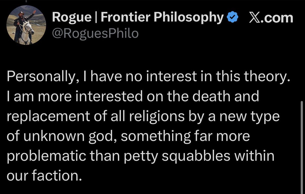 SchuylerBerlin's tweet image. This sounds great but it&apos;s incorrect and no pagan online right now can articulate this point of view. You outline this yourself in your immediate responses. Pagans are just right wing atheists clinging to an ancient culture. Not a religion.