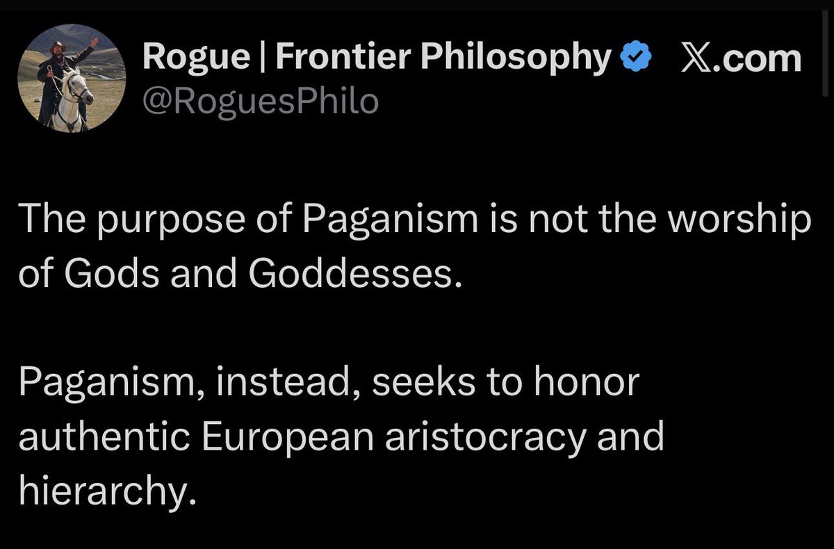 SchuylerBerlin's tweet image. This sounds great but it&apos;s incorrect and no pagan online right now can articulate this point of view. You outline this yourself in your immediate responses. Pagans are just right wing atheists clinging to an ancient culture. Not a religion.