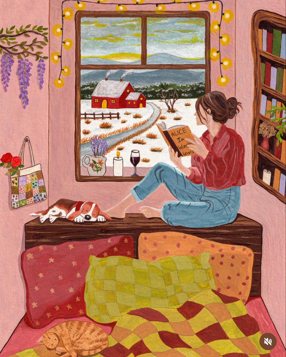 She read books as one would breathe air, to fill up and live 
— Annie Dillard

Artist: @yenart193