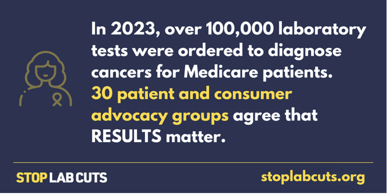 ChronicCarePA's tweet image. We have joined 29 other patient and consumer advocacy groups in support of the #RESULTSAct, bipartisan legislation to protect access to crucial laboratory services for millions of patients, including those with diabetes. Congress must #StopLabCuts: StopLabCuts.org