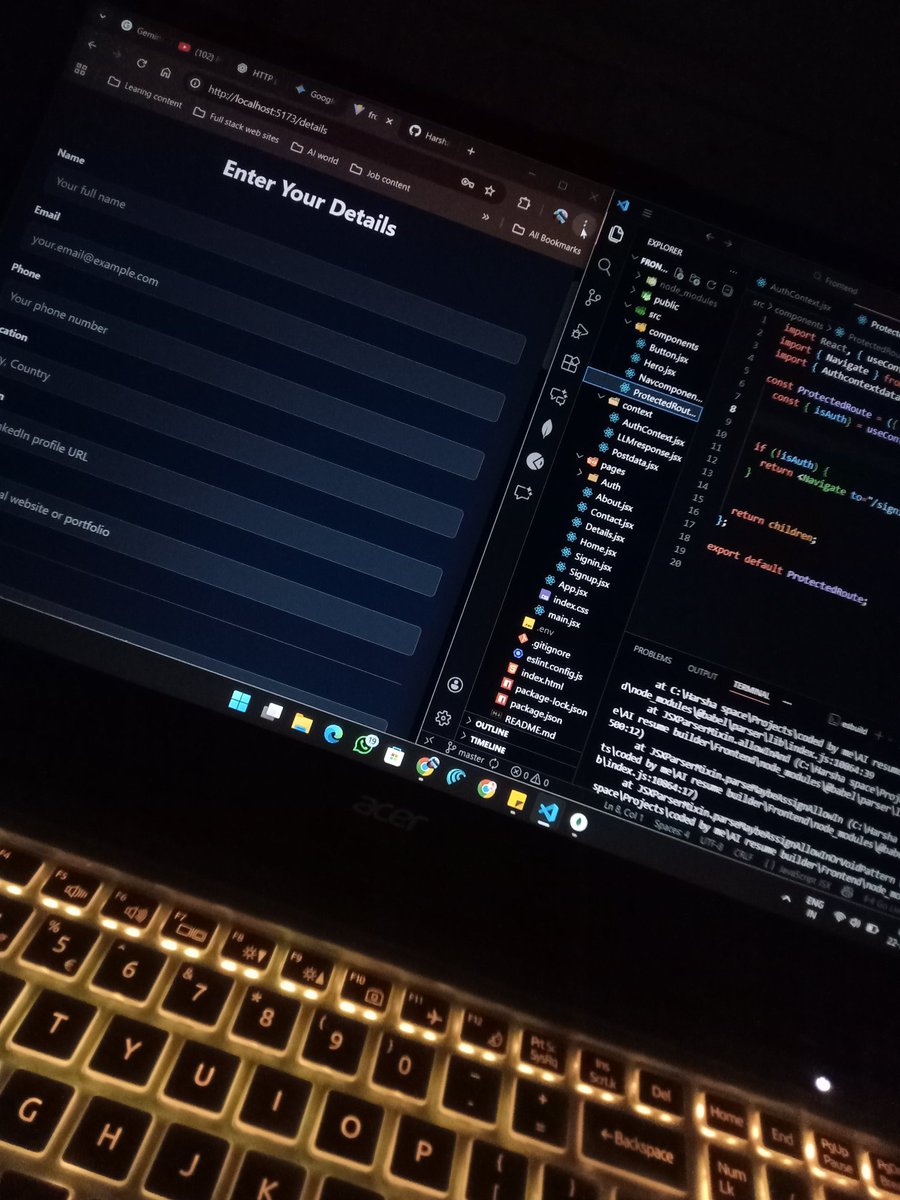 harshapc0109's tweet image. just wasted 2 whole hours on this stupid auth bug 😭💀
kept trying random stuff, nothing worked, finally said screw it and refactored everything 🔥
AI literally saved me today lol now my auth flow is clean af 🥳🚀 #Gemini3 #bug #lifeofcoder