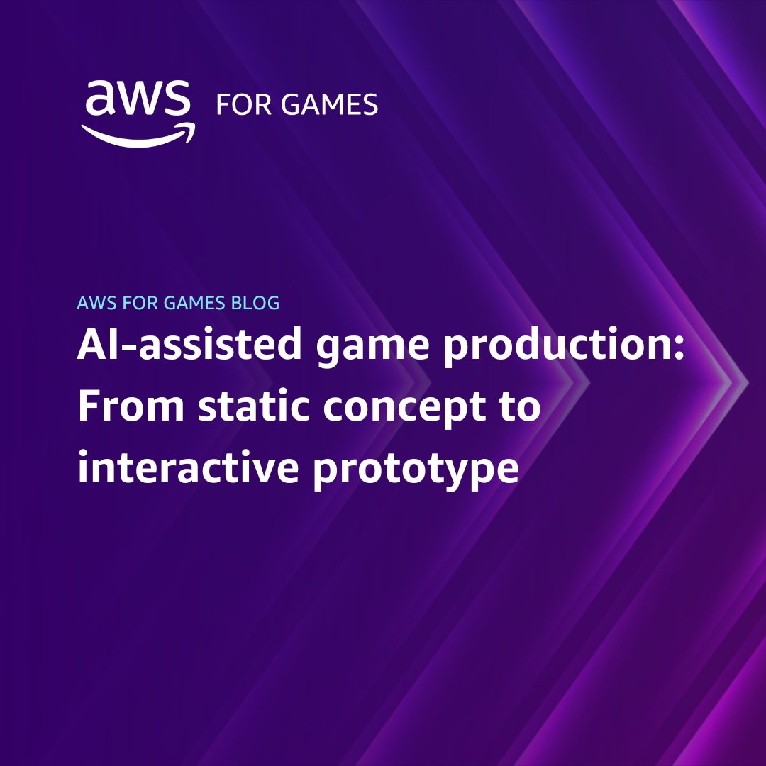 AWSGameTech's tweet image. 🎮Transform static game concepts into playable prototypes in minutes with AI-assisted workflows.

Explore the architecture behind Agentic Arcade at #AWSreInvent 2025—where attendees create browser-based games using specialized AI agents for creative direction, art, development, &amp;amp;…