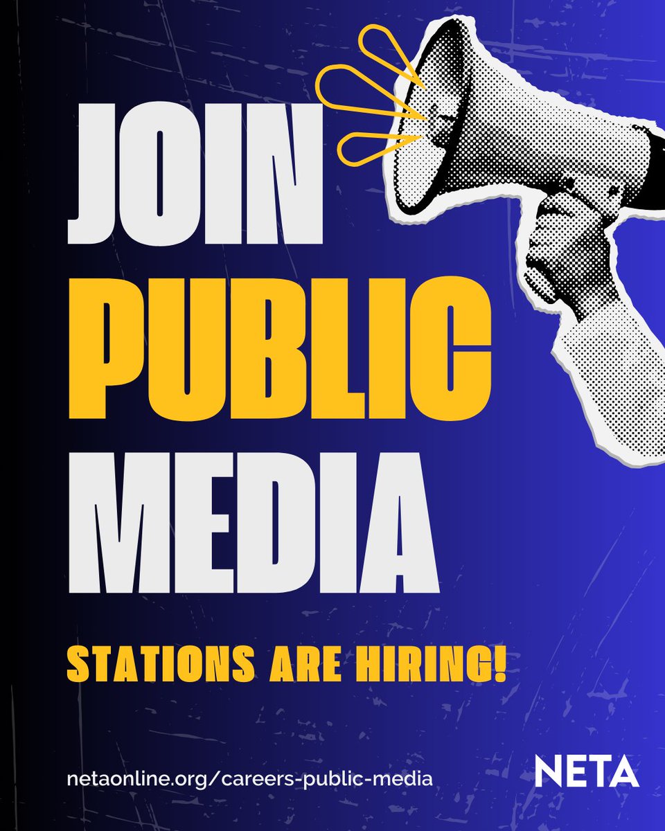 NETA_Tweets's tweet image. Whether you’re passionate about content, journalism, fundraising, or community engagement, public media has opportunities! Explore positions that empower voices &amp;amp; inspire change &amp;gt; netaonline.org/careers-public….
#publicmediacareers #publicmediajobs #pubmediathires #publicmedia #pubmedia
