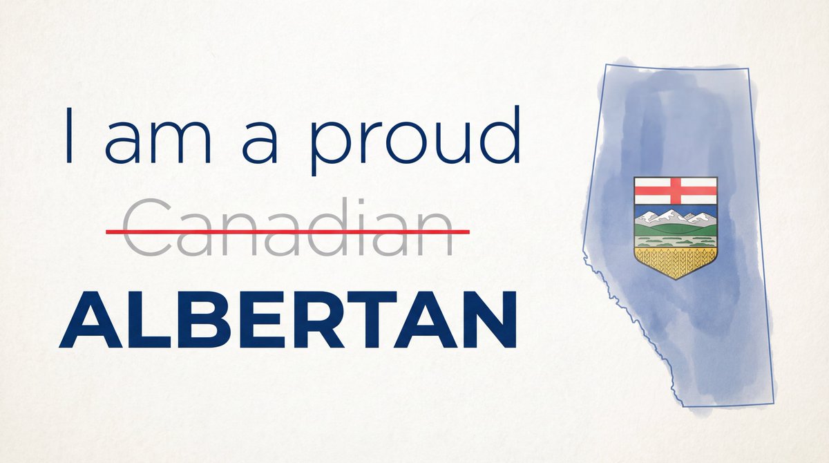 I am a proud Albertan.

#AlbertaIndependence