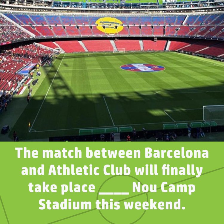 MultilinguaFC's tweet image. #AgendaMFCQuiz ⚽📝❔

Choose &apos;in&apos; or &apos;on&apos; to complete the picture&apos;s sentence;

🅰️in
🅱️on

Verify your answer here: instagram.com/stories/multil…

#EnglishThroughFootball
#LetYourPassionSpeak
#Prepositions