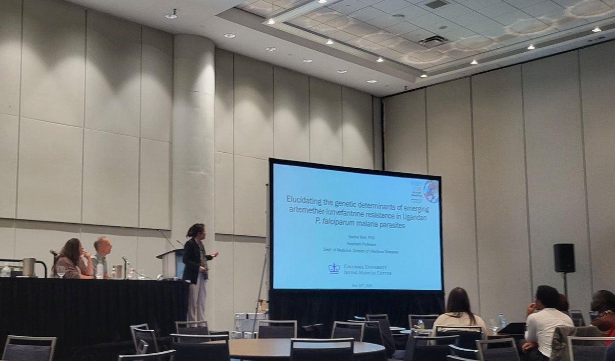 mok_lab's tweet image. “Honored to be part of @ASTMH2025. We shared our new findings identifying pfpx1 as a marker of in vitro DHA resistance and reduced lumefantrine susceptibility in Ugandan parasites.”