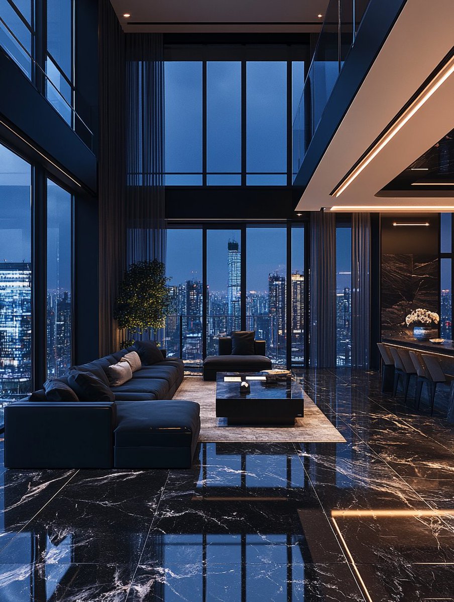 InterioorDesign's tweet image. Black loft