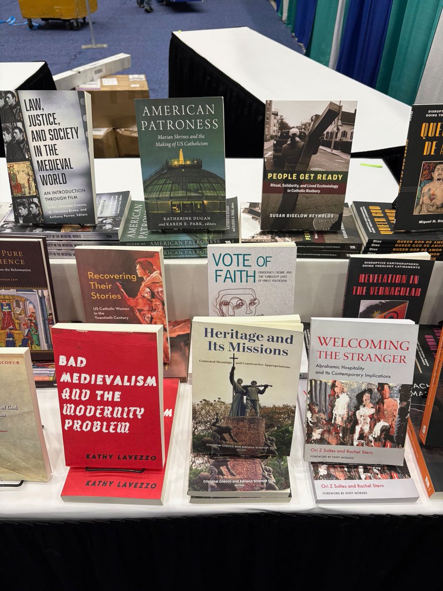 Find Fordham University Press at #AARSBL2025! 👋 

📍We're all set up at Booth 819. Come say hello and explore our latest titles in #Religion, #Theology, and #CatholicStudies, or visit our virtual book exhibit anytime.

📖 ow.ly/eRam50Xw1f9

#Boston #ReligiousStudies
