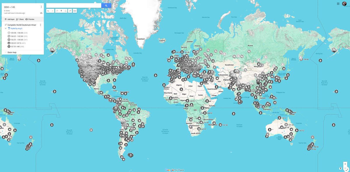 easycators's tweet image. I made an easy to use map of naturally deuterium-depleted waters💧DDW around the world, with data compiled from @iaeaorg @USGS w/some sites I tested myself. Feel free to reply with locations you know and I'll add them. 👇
@DrJackKruse @ze_rusty @helios_brah @yungkingmito