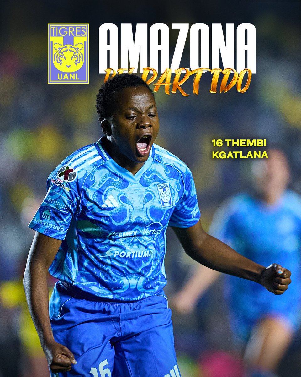 TigresFemenil's tweet image. 🐯✨🐍 ¡Revulsivo a la ofensiva, desequilibrio y gol en jugada individual, @Kgatlanathe1st es nuestra Amazona del Partido de la Gran Final de ida!

¡Muy buena, Thembi! 👏