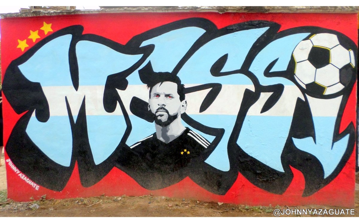JohnnyAzaguate's tweet photo. #MESSI
#lionelmessi #argentinamessi #afa #FIFA #messiart #messifanart #graffiti #graffart #streetart #arteurbano #mural #contemporaryart #artecontemporaneo #painting #argentina
@leomessisite @TeamMessi @afa @AFASeleccionEN @fundacionmessi @TyCSports @FOXSports @Barca @FCBeSports https://t.co/DRLUooaDUi