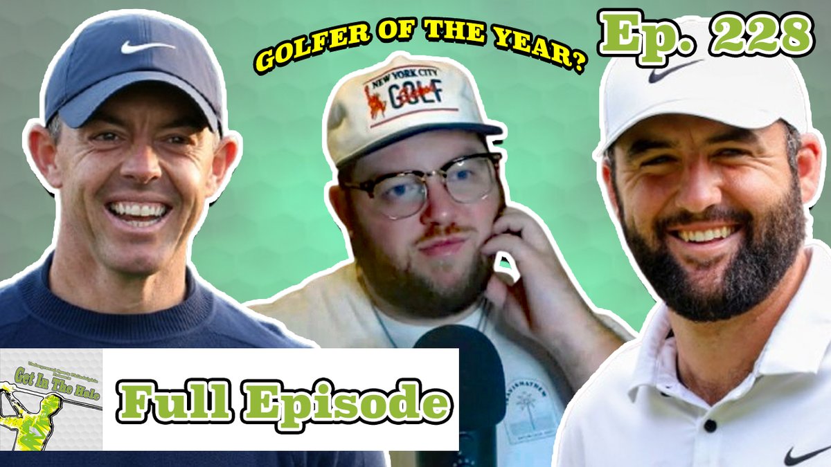 GetInTheHolePod's tweet photo. NEW!

Ep. 228 w/ @StevenMcAvoy__ 

-Golfer of the Year Debate
-Kai Trump LPGA Debut
-Victor Perez headed to LIV, Laurie Canter BACK on PGA Tour
-FedEx Fall Swing Finale

LISTEN &amp; SUBSCRIBE: https://t.co/UfbSUjTa3s

WATCH &amp; SUBSCRIBE: https://t.co/O6qtnN4GoN https://t.co/lZ7Y4OnkGa