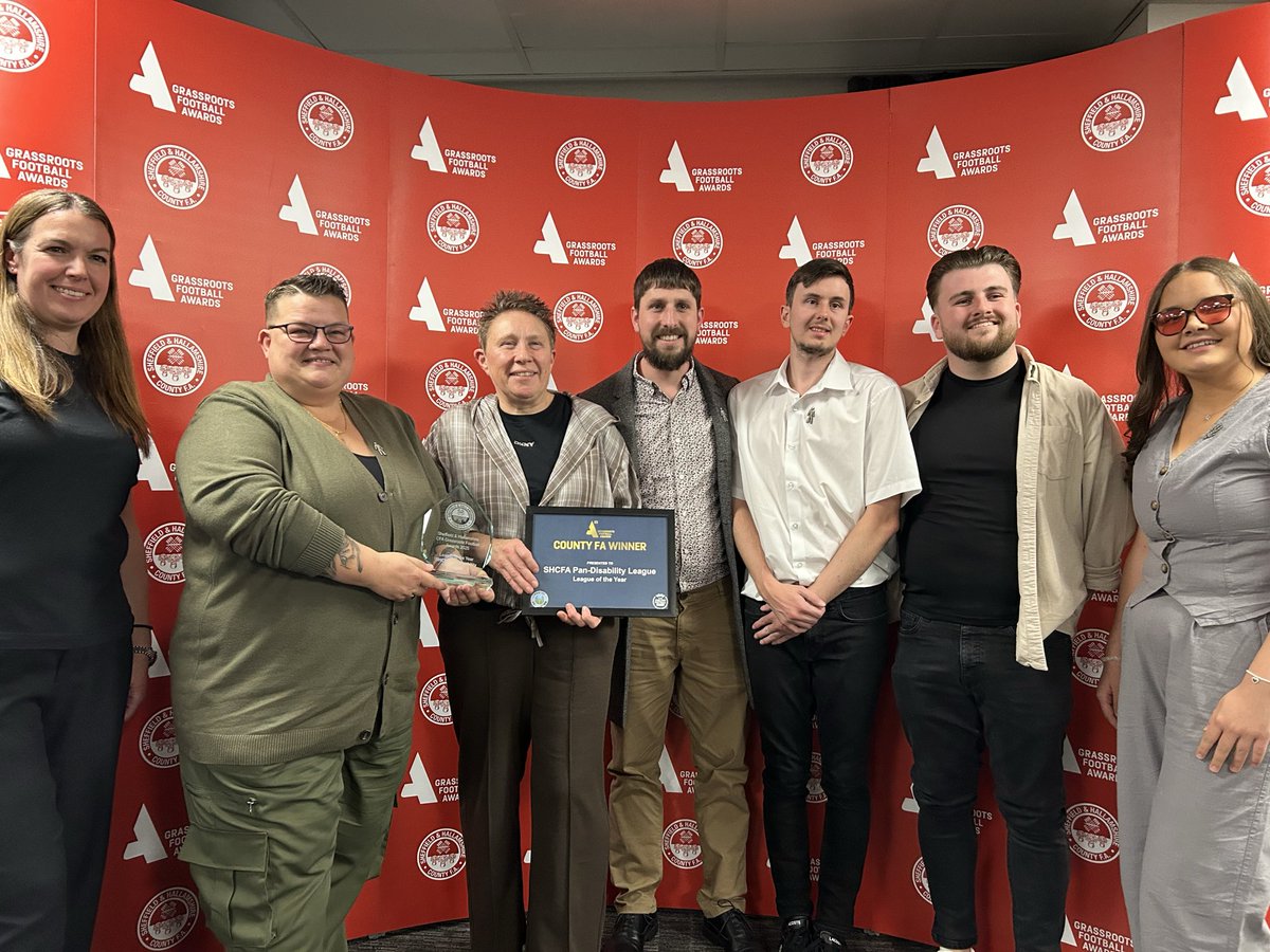 <a href="/adam3oxley/">Adam Oxley</a> <a href="/ProstateUK/">Prostate Cancer UK</a> <a href="/donnybelles/">Doncaster Rovers Belles</a> <a href="/ajgreenslade/">Amanda Greenslade</a> League of the Year 

This year’s winner is the Sheffield &amp; Hallamshire County FA Pan-Disability League 

Nominated by our grassroots community and selected by an independent judging panel, the league creates a safe, fun and fully inclusive environment for all. 

#GRFA25