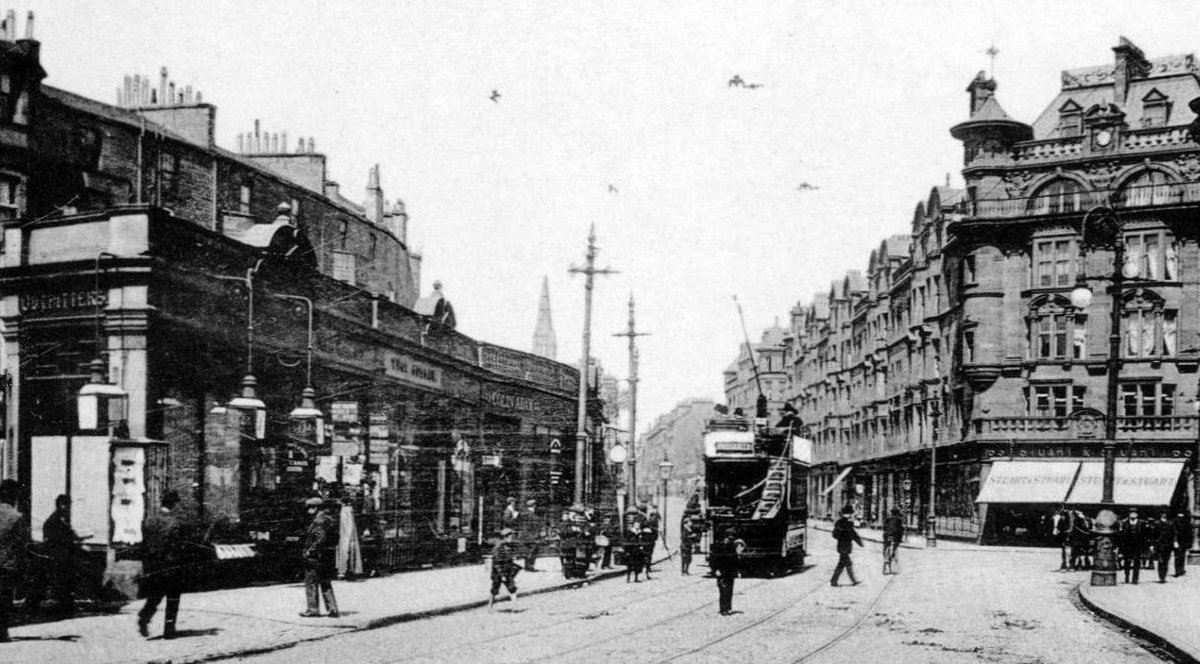 tourscotland's tweet image. Old Tour #Scotland #Ancestry Travel Visit #Genealogy #Scottish Family #History Blog #photography of shops, people and a Tram on St George&apos;s Road in Woodside, #Glasgow. North of the River Clyde between River Kelvin and the Forth and Clyde canal tour-scotland-photographs.blogspot.com/2018/01/old-tr…