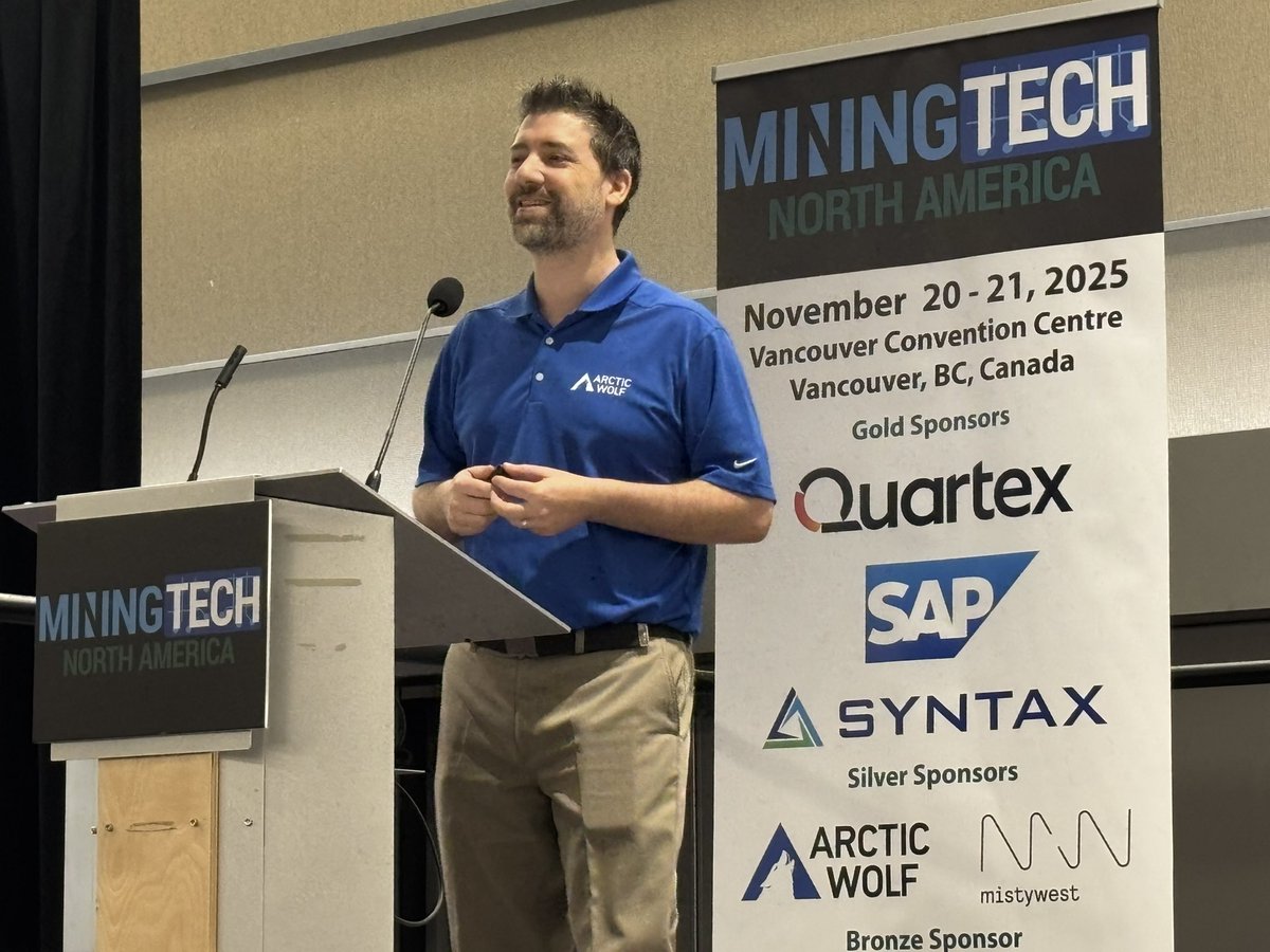MiningTech1's tweet image. Threat of #cybersecurity to companies including mining companies is a real threat that Jeff Owen from Arctic Wolf shed light on at MiningTech North America Conference &amp;amp; Expo in Vancouver 🇨🇦