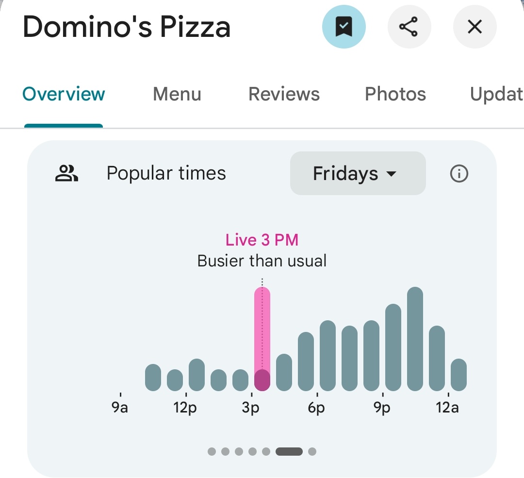 PenPizzaReport's tweet image. Various pizzerias nearby the Pentagon are reporting busier traffic than usual.

As of 3:37pm ET