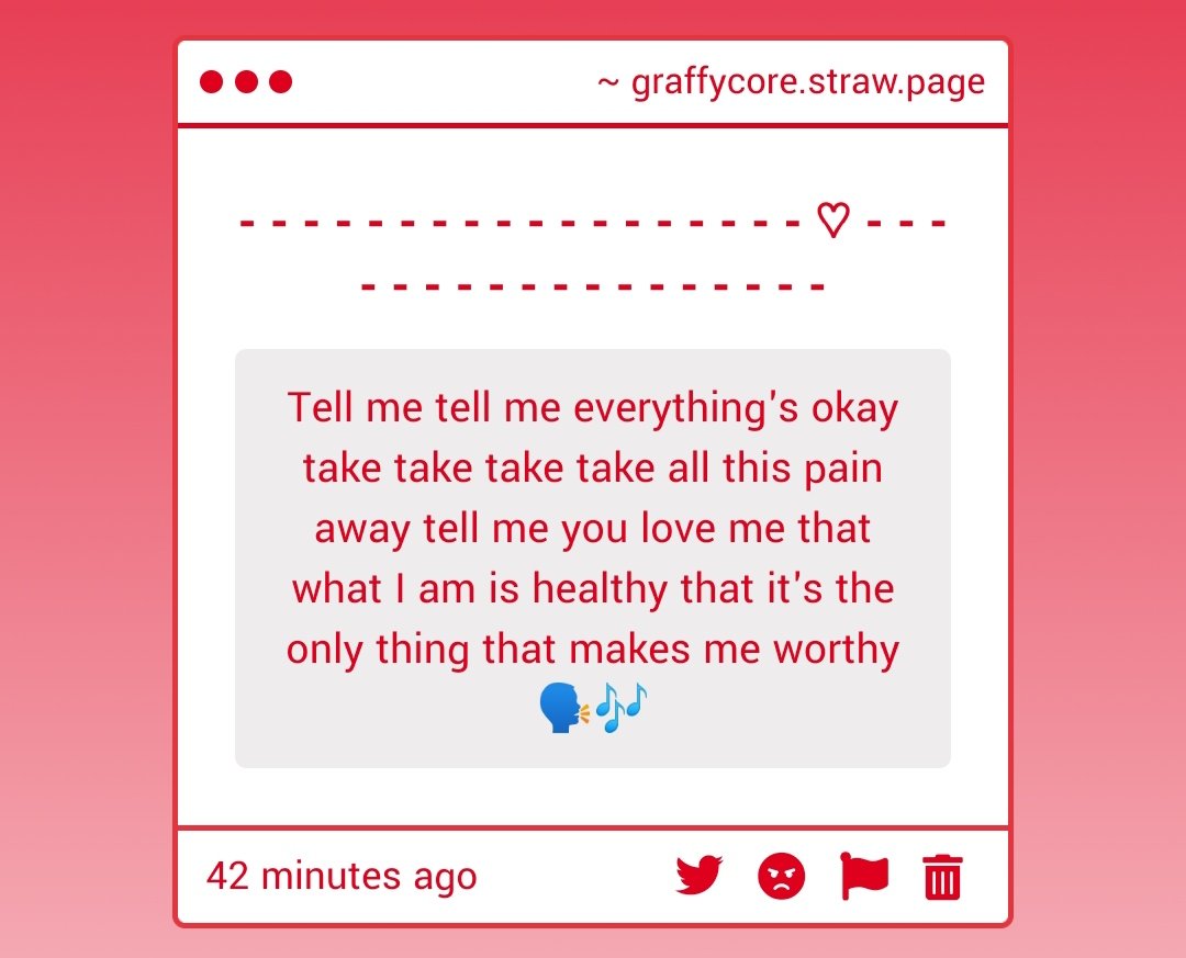 Grafite_x's tweet image. give up your ignorant complaints!!!!🔥
here your selfishness has! no! place!!! 🔥🔥
tell me that I&apos;m perfect!!!
that you wanna be this!!!!
know youre gonna be this cuz this disease is VIRAL!!!! 🔥🔥🙏🎶🗣️🗣️