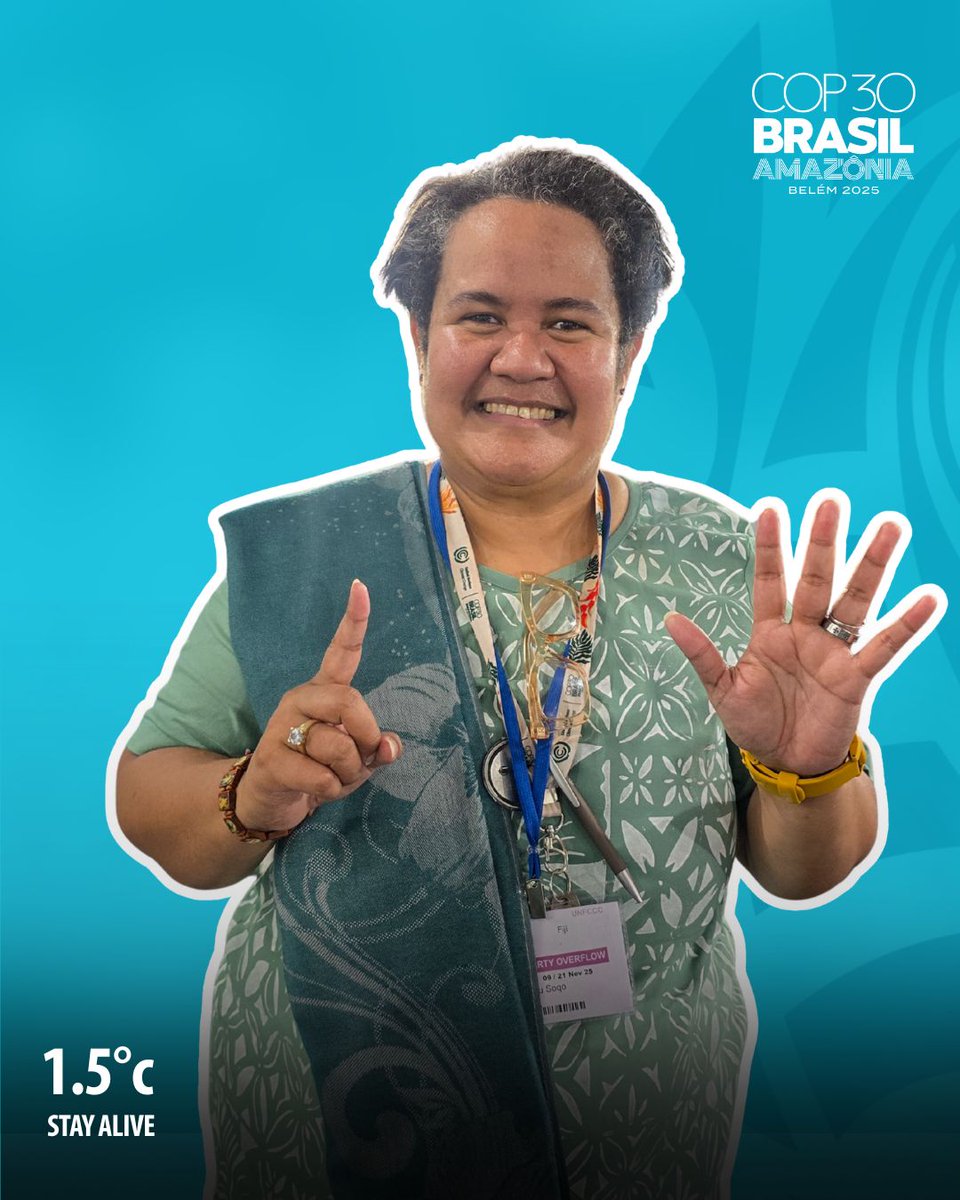 spc_cps's tweet image. Holding the line at 1.5°C. For our islands. For our future.
#COP30 #PacificVoices #1pt5ToStayAlive 🇧🇷