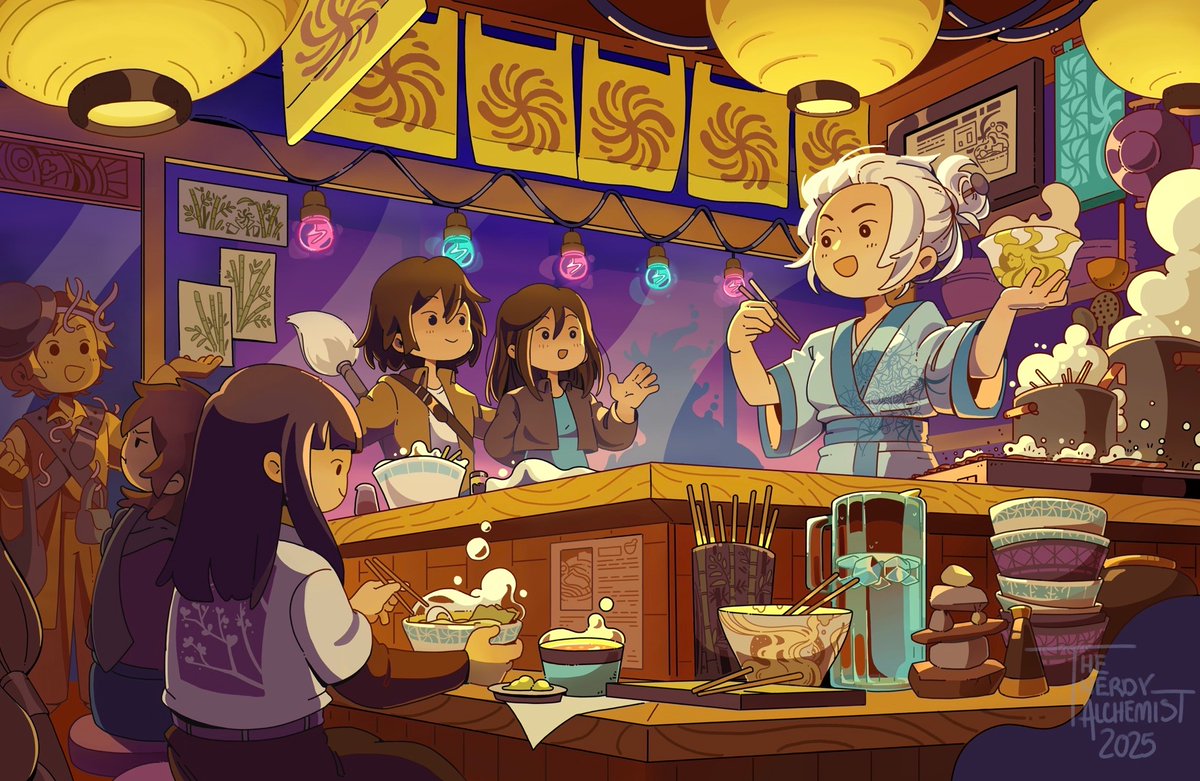 tnerdyalchemist's tweet photo. Yumi and the Nightmare Painter🍜
#cosmere #fantasyart #brandonsanderson https://t.co/gQLHvkN7RA