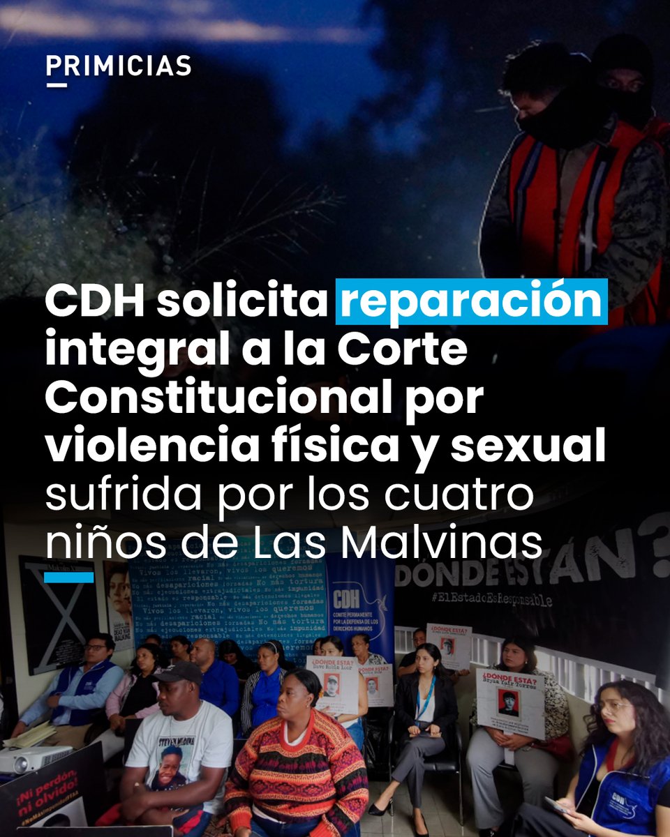 Primicias's tweet image. El Comité de Derechos Humanos solicitó disculpas públicas de ministros y una indemnización para las familias de los cuatro niños de Las Malvinas. prim.ec/a0II50Xw1Ya