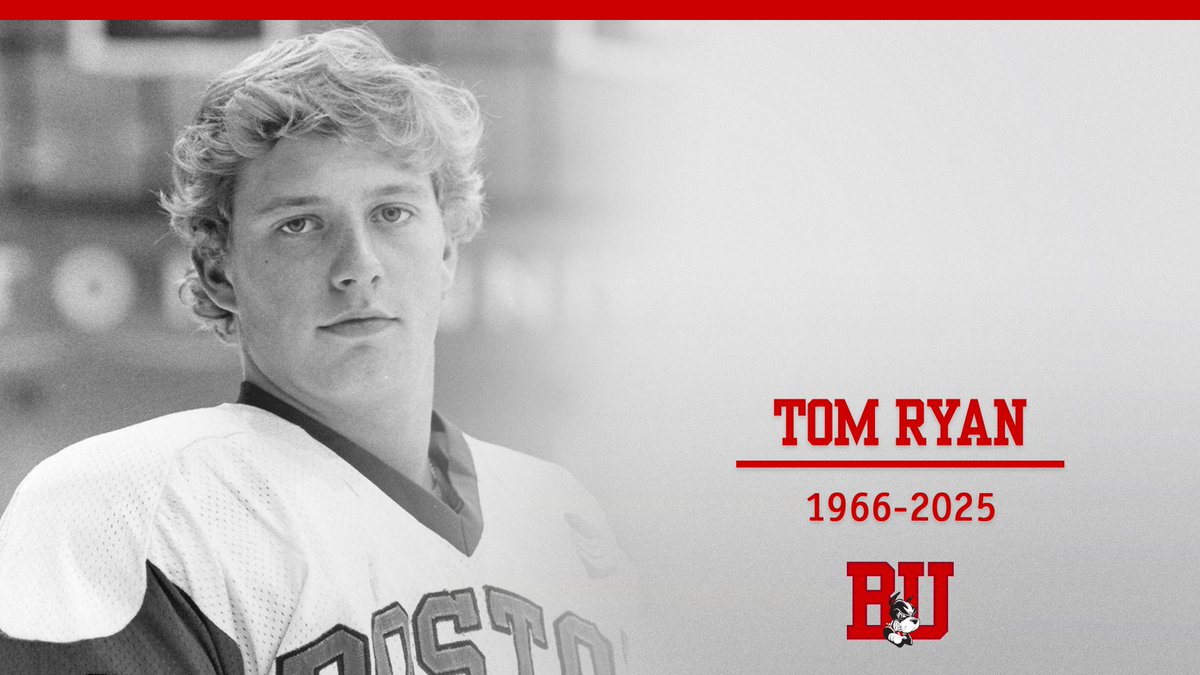 We are mourning the loss of Tom Ryan, a beloved friend and teammate who passed away on Thursday. Tom captained the 1987-88 Terriers and served as the analyst for our radio broadcasts from 1992 until 2016. Our thoughts are with Tom's family and friends during this difficult time.