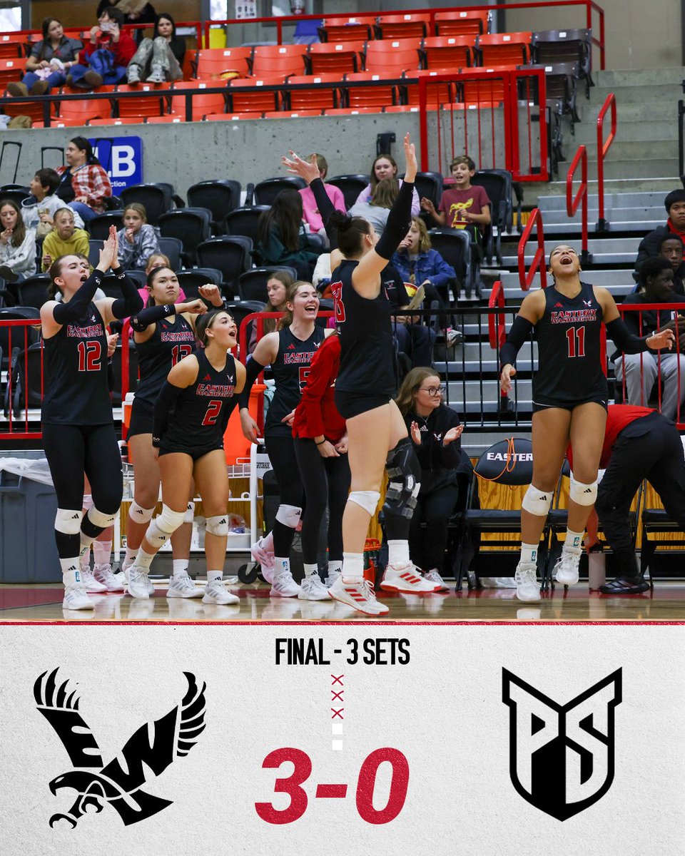 EWUVB's tweet image. EAGLE SWEEP! HAPPY SENIOR DAY! 🧹🧹🧹
#GoEags